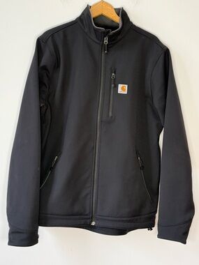 Carhartt Black Lightweight Softshell Jacket with Chest Logo